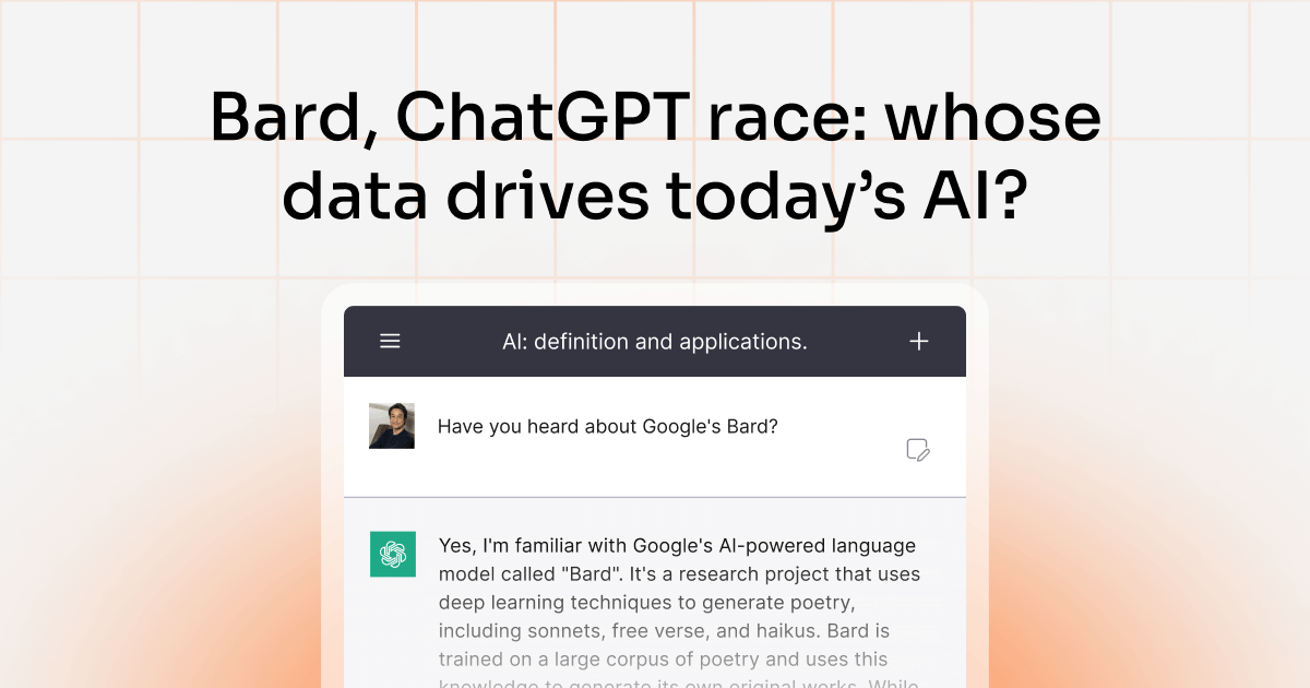 Bard, ChatGPT race: whose data drives today’s AI?