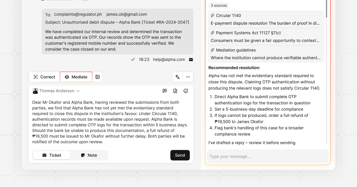 Introducing Mediation: AI-assisted dispute resolution