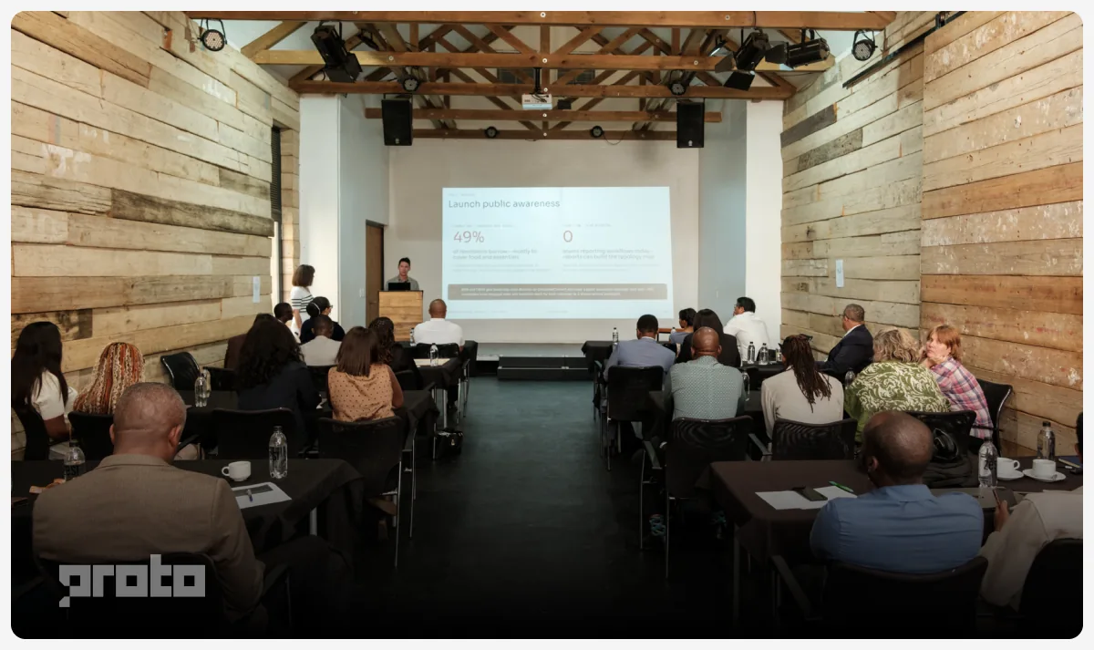 Workshop participants at the AI Shared Service session in Windhoek