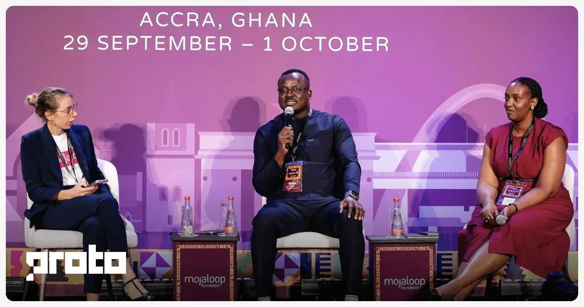 Noella Dushime on the customer disputes panel at MojaCom 32 in Accra, Ghana